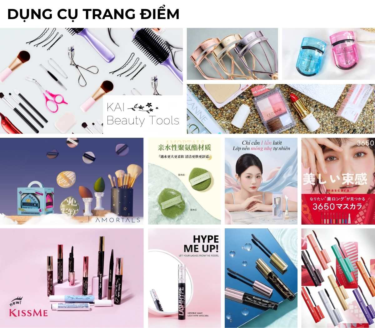 Dụng cụ trang điểm : 