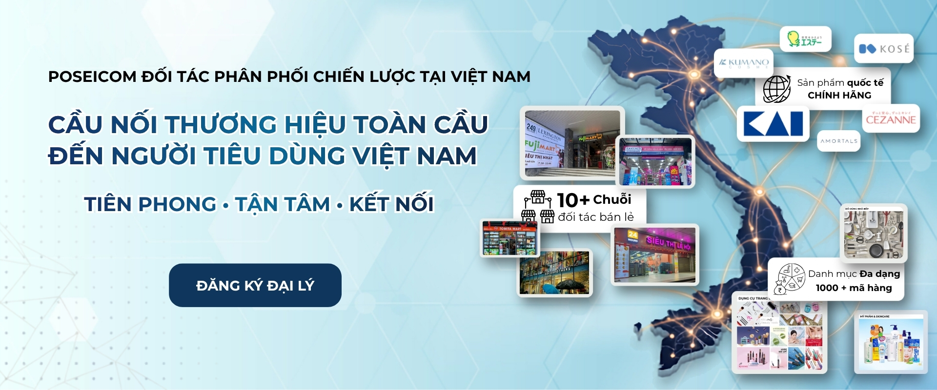 Poseicom cầu nối thương hiệu
